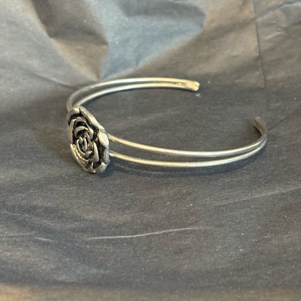 Rose cuff bracelet